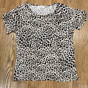 Calvin Klein Leopard Print Top